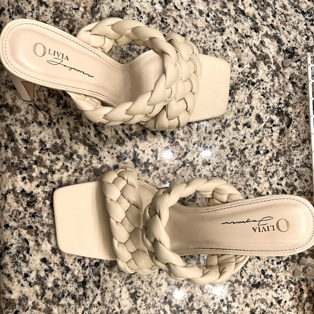 Braid heeled sandals